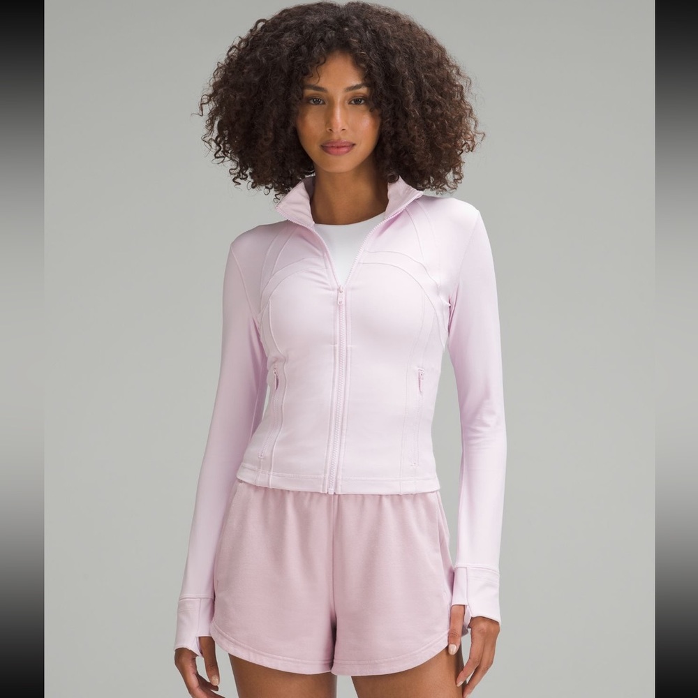 NWT Lululemon define cropped jacket in meadowsweet pink nulu